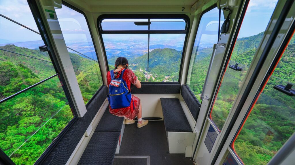 湯の山温泉のロープウェイ