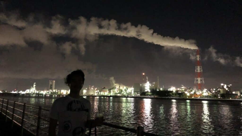 四日市ドームから見る工場夜景