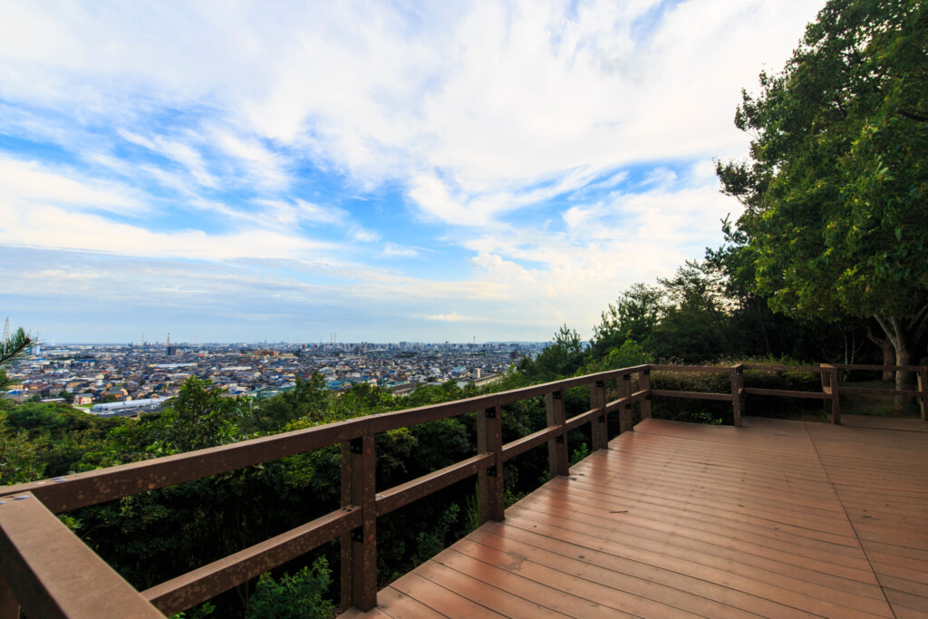 垂坂公園の展望台からの風景